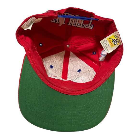 Vintage Budweiser Racing Bill Elliott #11 Nascar Snapback Hat Checkered Flag - Picture 6 of 7